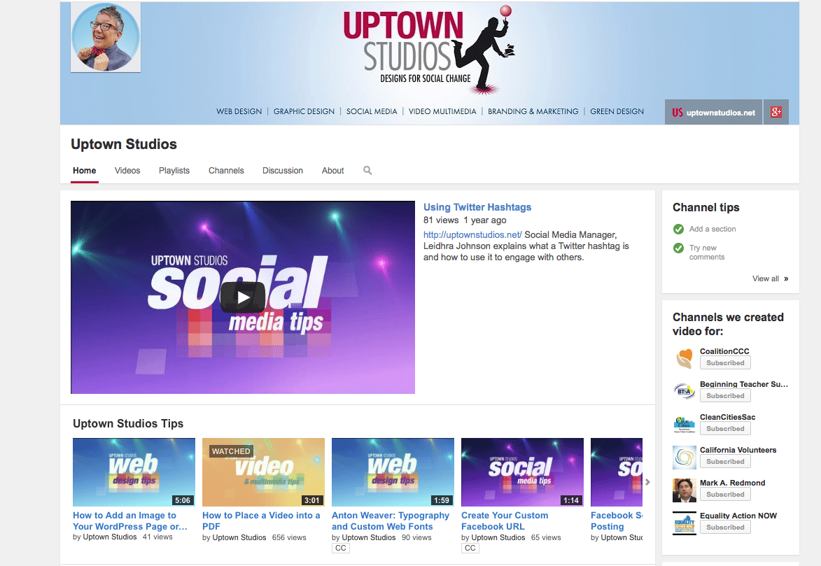 Uptown Studios YouTube