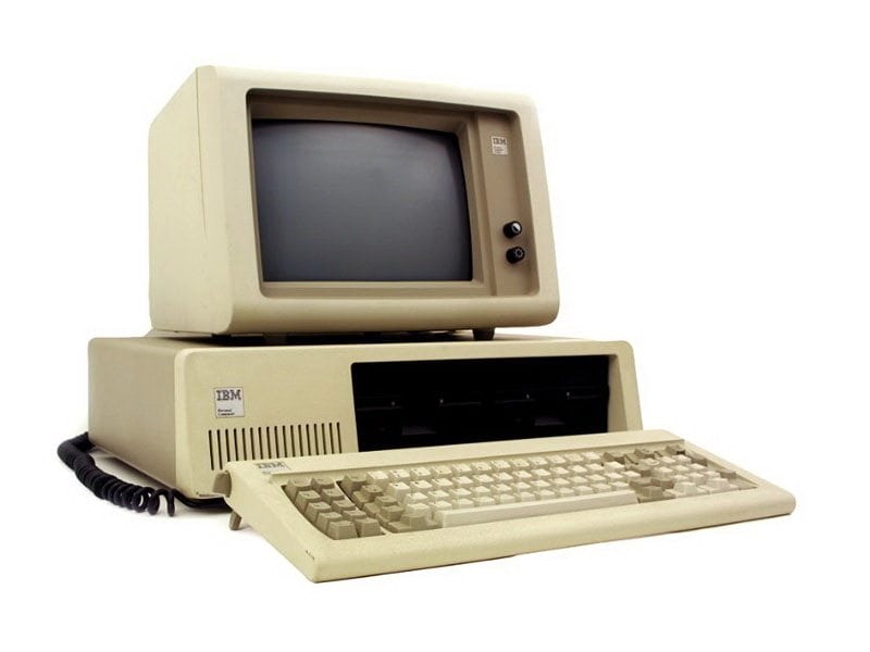 IBM Personal Computer From The 80s