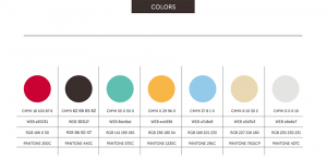 colors selected for redesign