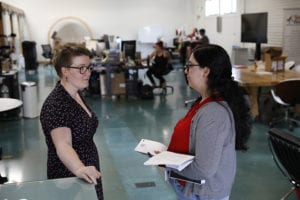 Mack and Lizzie in office