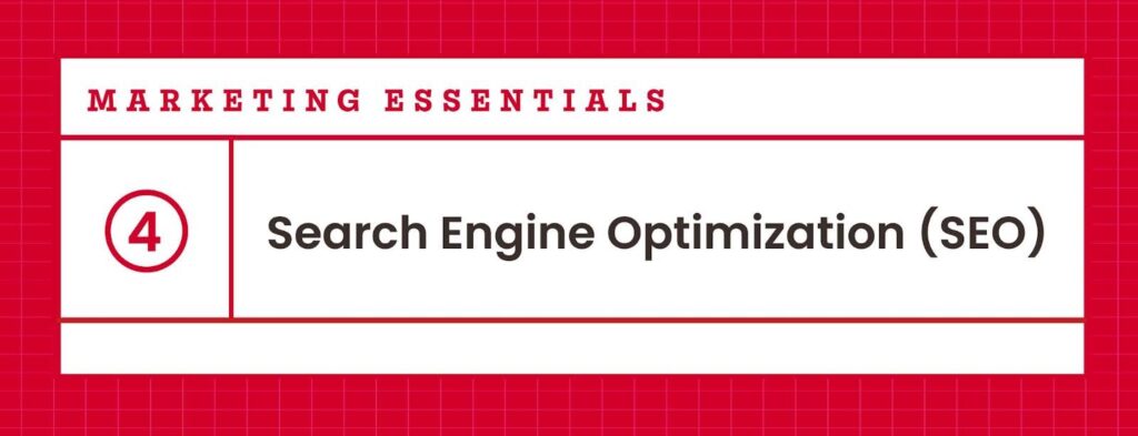 A banner graphic that reads '4. Search Engine Optimization (SEO)'